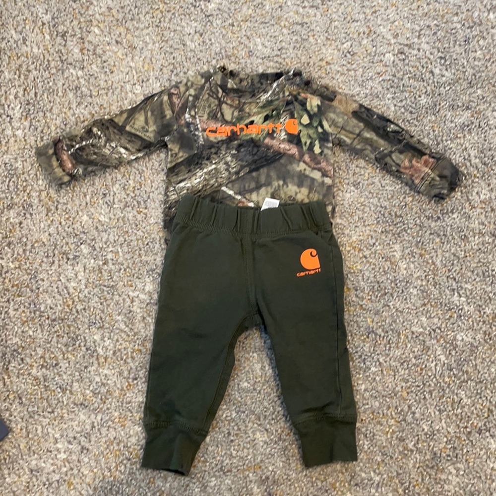 Carhartt onesie and pants